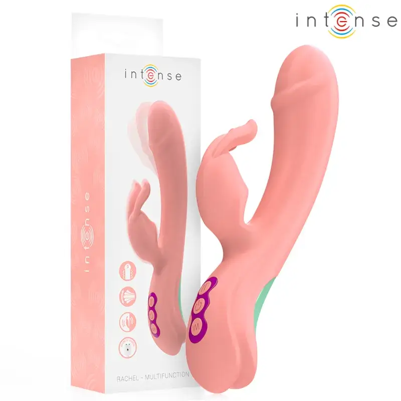 Vibratore rabbit rosa ricaricabile e impermeabile ‘RACHEL’ INTENSE