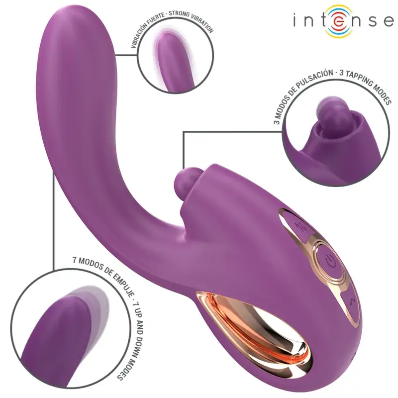 Vibratore rabbit con spinta e tapping clitorideo ‘LALI’ INTENSE
