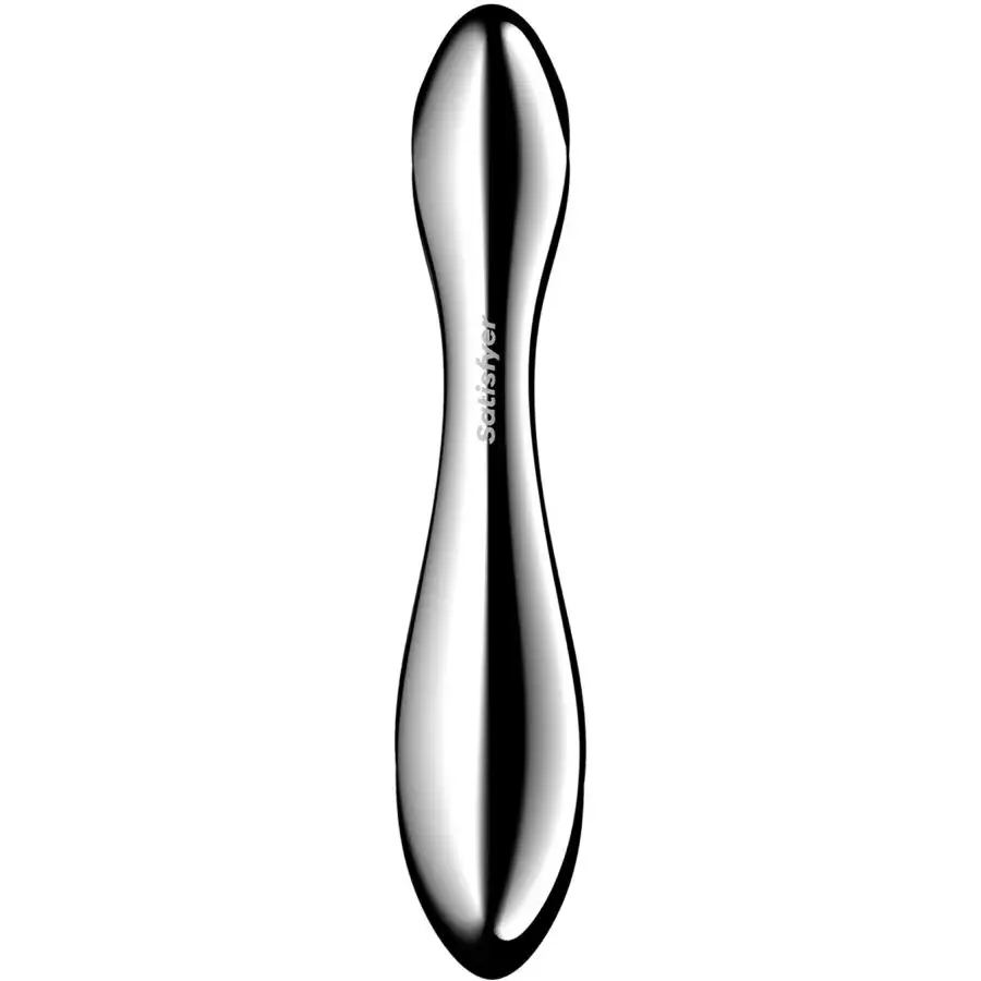 Dildo in acciaio inox a doppia estremità ‘Pure Gravity 2’ SATISFYER