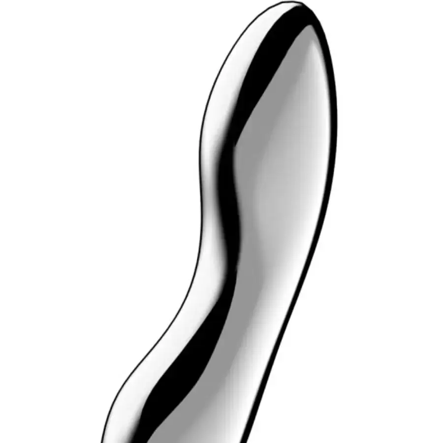 Dildo a doppia estremità in acciaio inox Cosmic Crest 2 SATISFYER