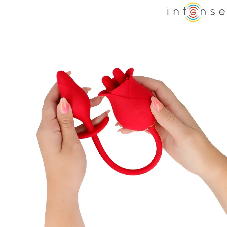 Lecca clitoride + plug vibrante ‘MELANIE’ INTENSE