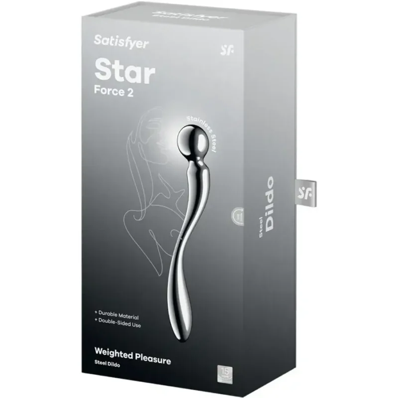 Satisfyer Star Force 2: dildo a doppia estremità in acciaio inox
