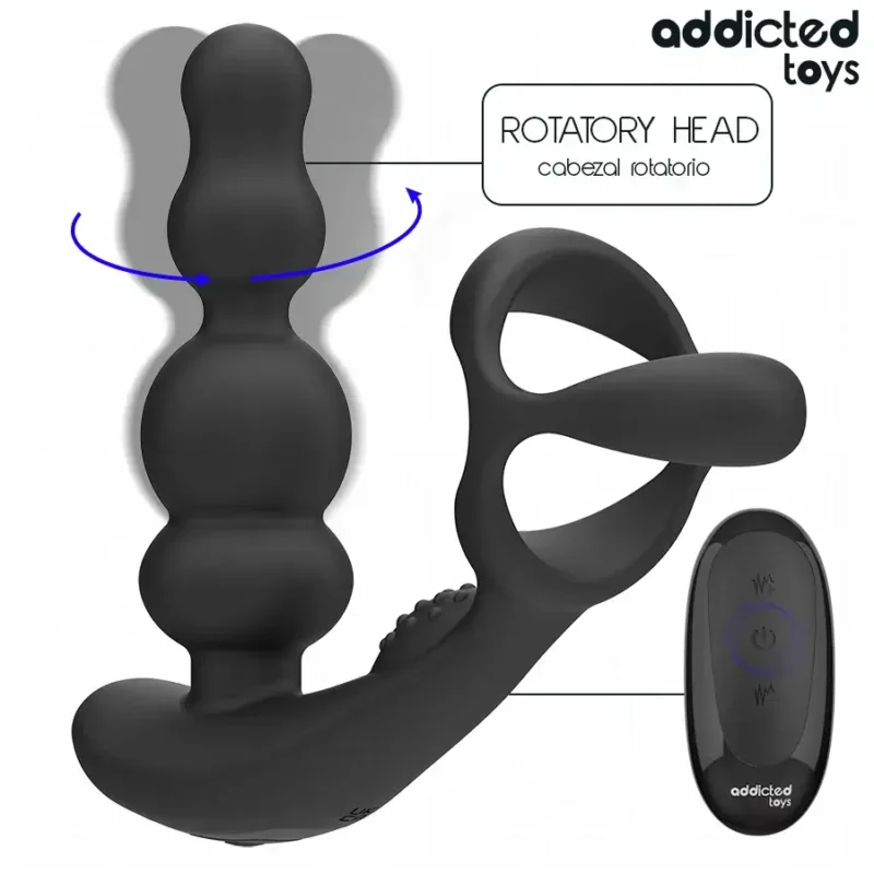 Vibratore prostatico rotante con telecomando ADDICTED TOYS