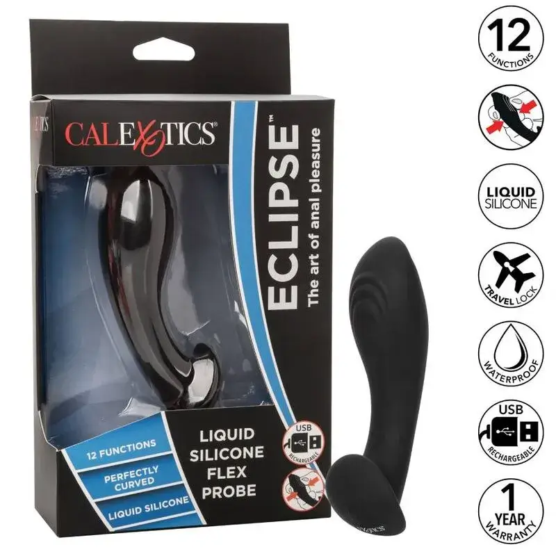 Vibratore anale per uomo flessibile ‘ECLIPSE’ CALEXOTICS