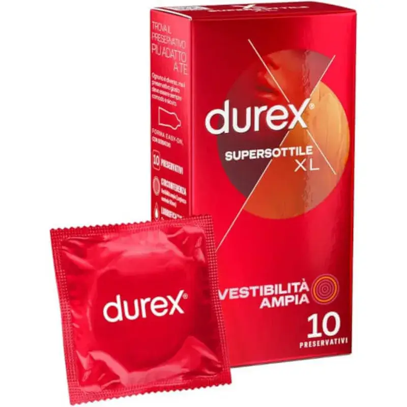 Preservativi XL super sottili DUREX 10 profilattici