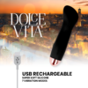 DOLCE VITA - VIBRATORE RICARICABILE ONE BLACK 10 VELOCITÀ - immagine 5