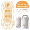 TENGA - MASTURBATORE FLIP ORB STRONG CRASH BIANCO E ARANCIONE - immagine 2