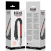 Frusta flogger in pelle vegana con manico rosso BEGME FETISH - immagine 5
