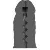 Masturbatore maschile da 17 cm 'E-Boy' ALL BLACKALL