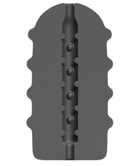 Masturbatore maschile da 17 cm ‘Bumpy’ ALL BLACKALL