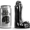 ALL BLACK - DILDO REALISTICO 13 CM