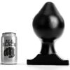 Enorme plug anale in PVC lunghezza 22,5 cm e Ø 13 cm ALL BLACK