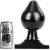 Enorme plug anale in PVC lungo 19 cm e Ø 11 cm ALL BLACK