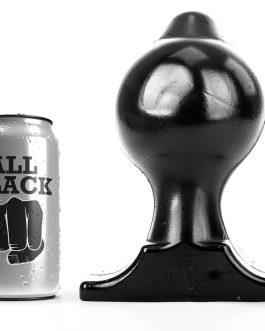 Enorme plug anale in PVC da 18 cm x Ø 10 cm ALL BLACK