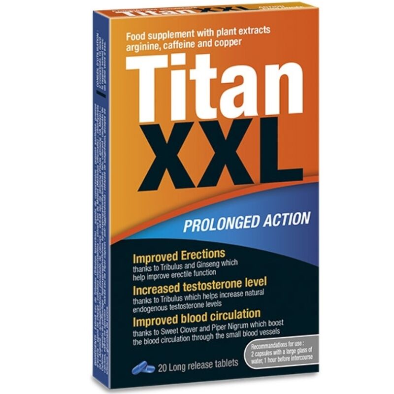 Pillole per erezione prolungata Titan XXL (20 compresse)