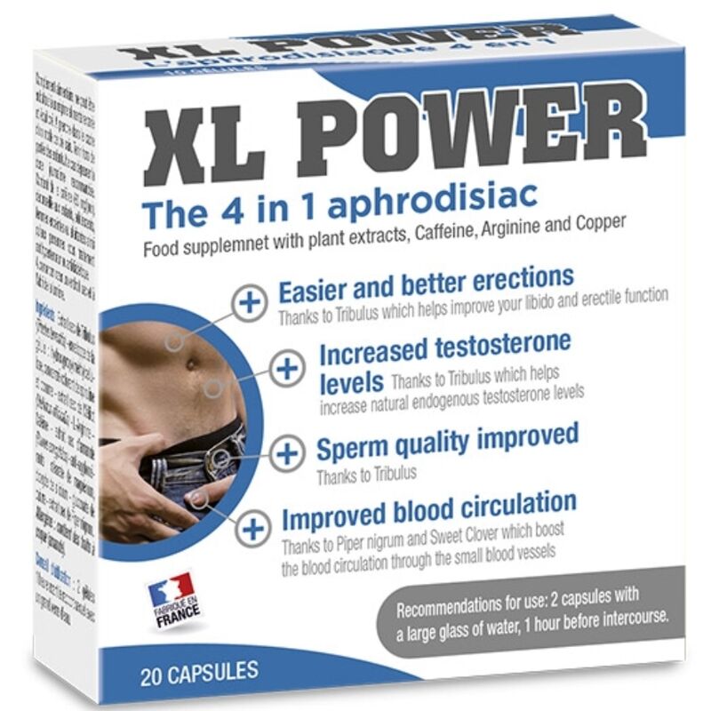 Pillole naturali per erezione XL POWER (20 capsule)