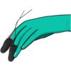 Elettrostimolatore da dito in silicone trattato con platino ELECTRASTIM - immagine 5