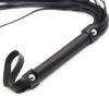 Frusta flogger da 60 cm con rivetti in argento OHMAMA FETISH - immagine 3