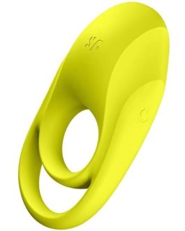 SATISFYER – VIBRATORE AD ANELLO DUO SPETTACOLARE GIALLO