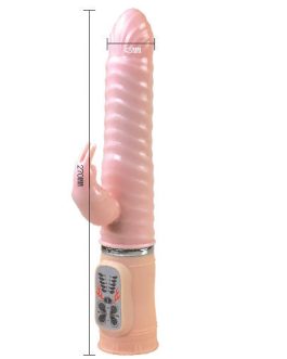 Vibratore rabbit in silicone 27 cm ‘HEAT NAUGHTY BUNNY’ BAILE