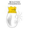 INTENSE - STIMOLATORE DEL CLIT 10 FREQUENZE DI LECCATA E ASPIRAZIONE - BLU - immagine 4