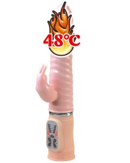Vibratore rabbit in silicone 27 cm ‘HEAT NAUGHTY BUNNY’ BAILE