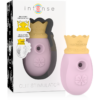 STIMOLATORE INTENSO DEL CLIT 10 FREQUENZE DI LECCATA E ASPIRAZIONE - ROSA - immagine 2