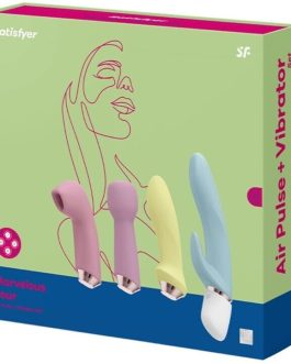 SATISFYER MARVELOUS FOUR – SET VIBRATORE E IMPULSO D”ARIA
