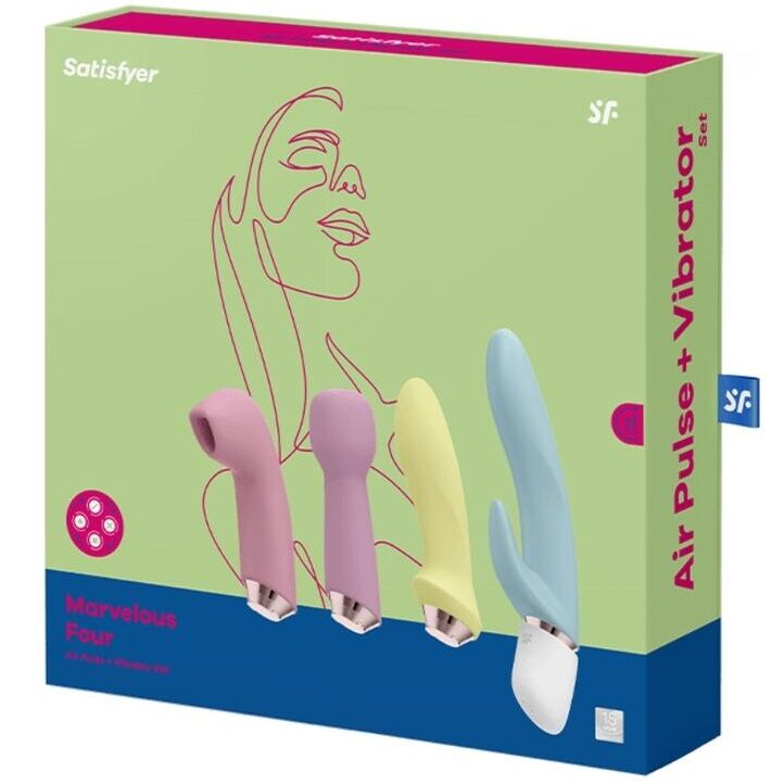 SATISFYER MARVELOUS FOUR – SET VIBRATORE E IMPULSO D”ARIA