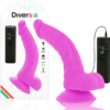 DIVERSIA - DILDO VIBRANTE FLESSIBILE VIOLA 21.5 CM -O- 4.5 CM - immagine 2