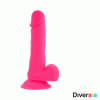 Dildo realistico flessibile vibrante con ventosa (Lunghezza 20,5 cm)