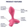 VIBRATORE A SPINA SATISFYER GAME CHANGER - ROSA - immagine 4