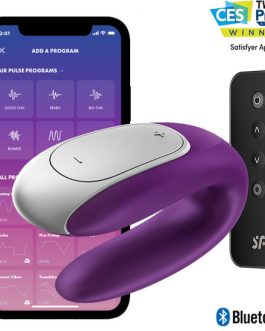 VIBRATORE SODDISFACENTE DOPPIO DIVERTIMENTO PARTNER – VIOLA
