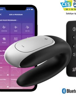 VIBRATORE SATISFYER DOPPIO DIVERTIMENTO PARTNER – NERO
