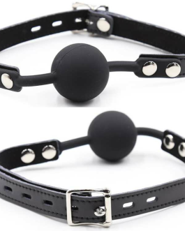 OHMAMA FETISH – BALL GAG IN SILICONE CON CINTURA IN PELLE