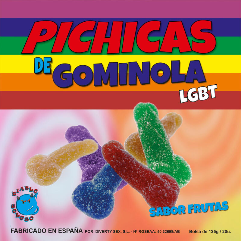 PRIDE – FRUTTA GUMMY PENIS CON ZUCCHERO LGBT