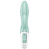 SATISFYER - APP VIBRATORE GONFIABILE CONIGLIO AIR PUMP BUNNY 5+ VERDE - immagine 2