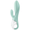 SATISFYER - APP VIBRATORE GONFIABILE CONIGLIO AIR PUMP BUNNY 5+ VERDE - immagine 3