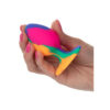 Anal plug in silicone multicolore 7,5 x 3,25 cm CALEXOTICS - immagine 4