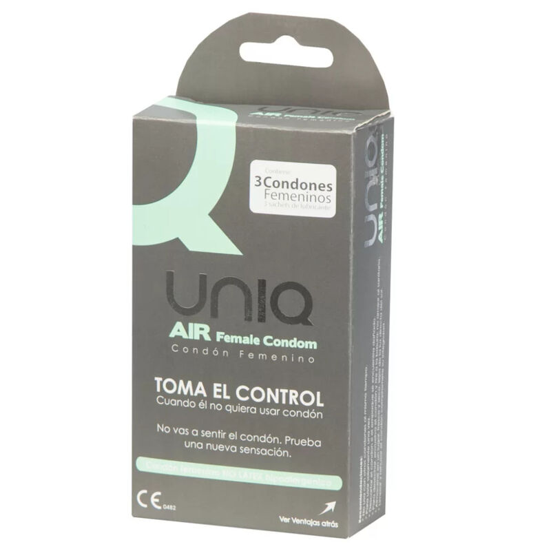 Preservativi femminili senza lattice UNIQ AIR 3 profilattici
