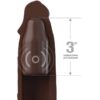 FANTASY X- TENSIONS - PIPEDREAMS MANICOTTO 22,86 CM + 7,62 CM SPINA TELECOMANDO MARRONE - immagine 3