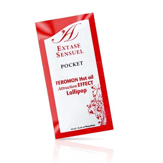 EXTASE SENSUAL – OLIO DA MASSAGGIO AI FEROMONI EFFETTO CALORE LOLLIPOP 10 ML