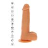 GET REAL - PELLE DILDO VIBRANTE CON PERLINE ROTANTI - immagine 4