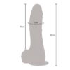 Dildo realistico vibrante, rotante e spingente con ventosa GET REAL - immagine 5