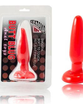 PLUG ANAL PEQUEÑO ROJO 15CM