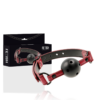 Ball Gag in pelle vegana a sfera traspirante FETISH SUBMISSIVE