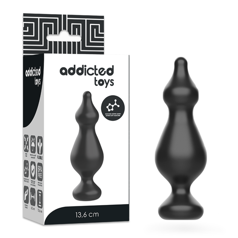 Anal plug in silicone 13.6 cm ADDICTED TOYS