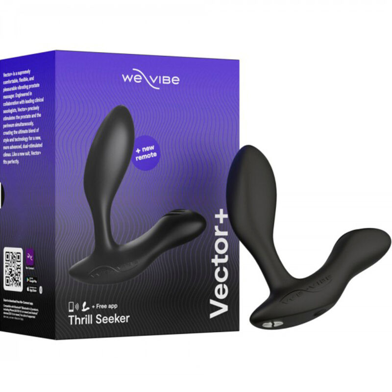 WE-VIBE – VECTOR+ MASSAGGIATORE PROSTATICO VIBRANTE NERO