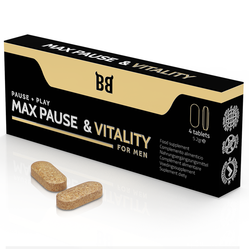 BLACKBULL BY SPARTAN – MAX PAUSE E VITALITY PAUSE + PLAY FOR MEN 4 COMPRESSE