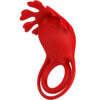 PRETTY LOVE - ANELLO VIBRATORE RUBEN 7 VIBRAZIONI IN SILICONE ROSSO - immagine 2